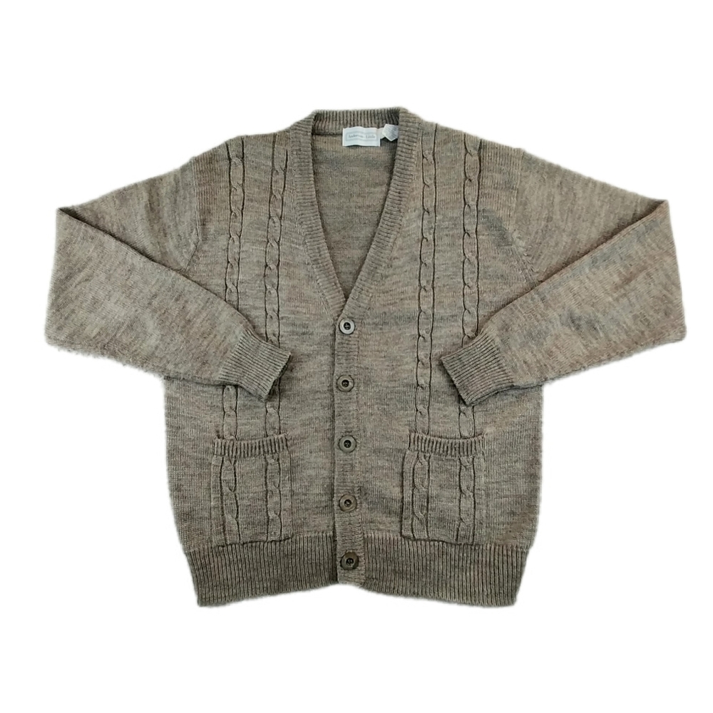 Vintage Anderson Little Men's Large Beige Large Button Down Cardigan Sweater